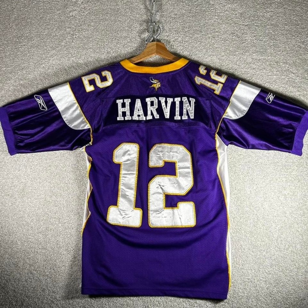 Vintage 2000s Minnesota Vikings Percy harvin purple Reebok football jersey
